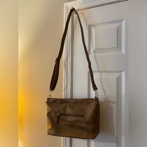 Brown Leather Shoulder Bag